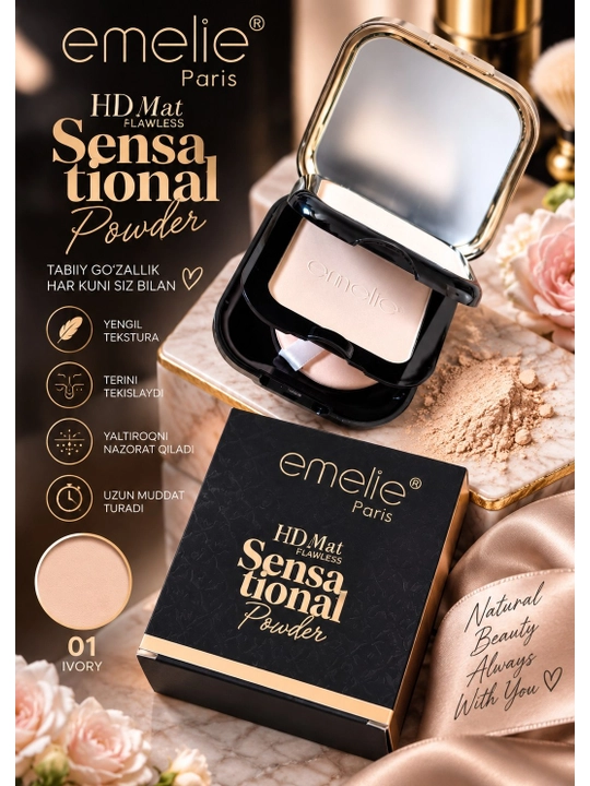 Emelie Paris 4 ta 1 da kosmetika to‘plami yuz va ko‘z makiyaji uchun