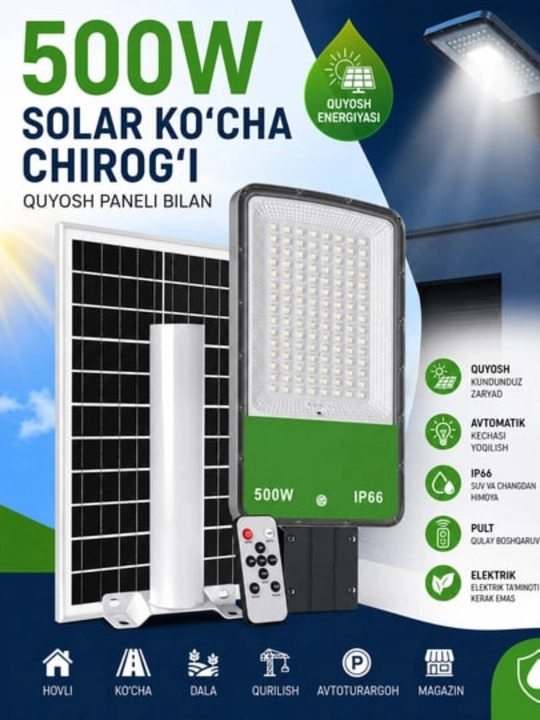 Солнечная панель Прожектор 500W MT-JD4 - 