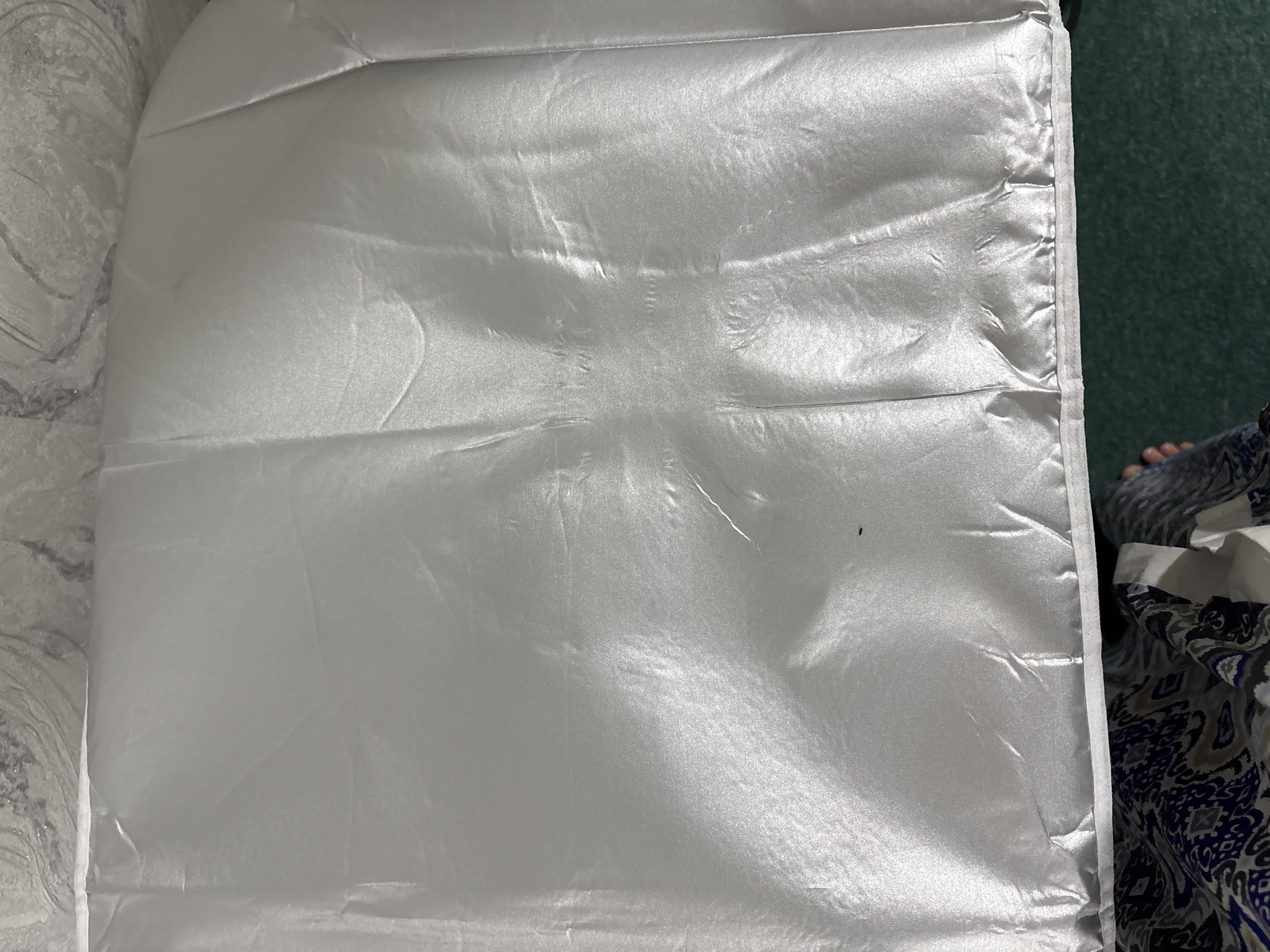 Dazmollash taxtasi qopqog'i 140x50 Teflon, qoplama ko'pik, kulrang Teflon
