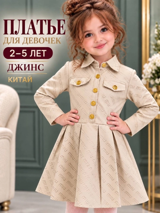 Платье для девочек, платье для девочки, детские платья, 2-5 лет - 