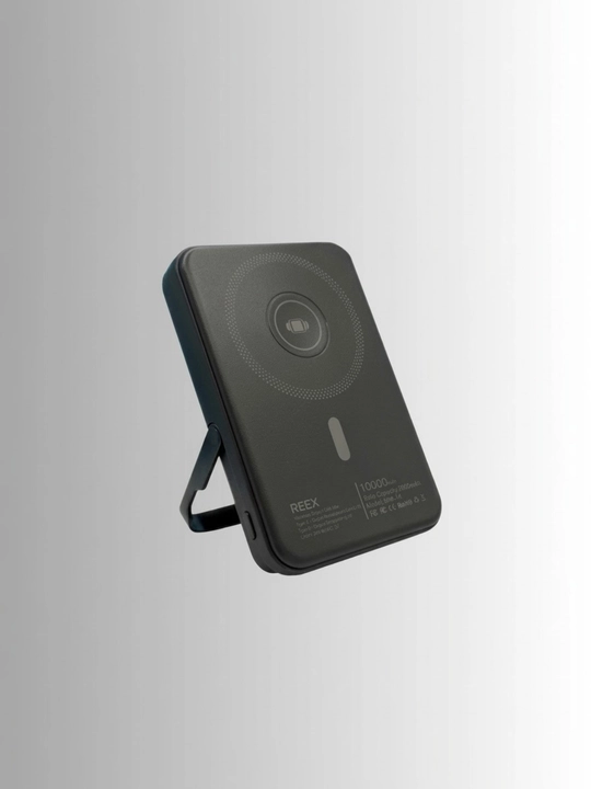 Power Bank REEX RPB14 10000mAh MagSafe 15W Wireless PD22.5W Быстрая LED Черный