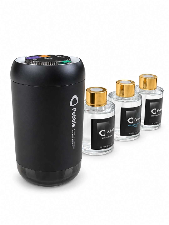 Avtomobil uchun aqlli aromatizator Pebble BO-05B (BLACK ODOR)