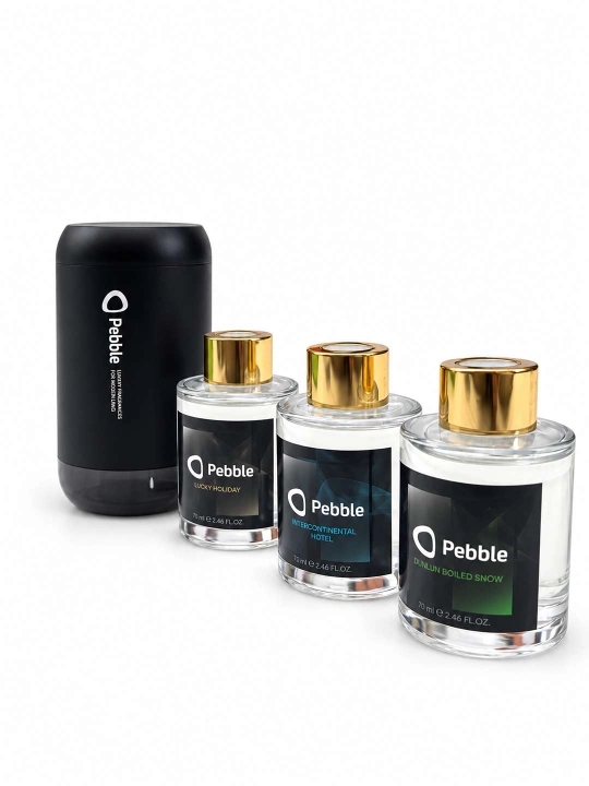 Avtomobil uchun aqlli aromatizator Pebble BO-05B (BLACK ODOR)