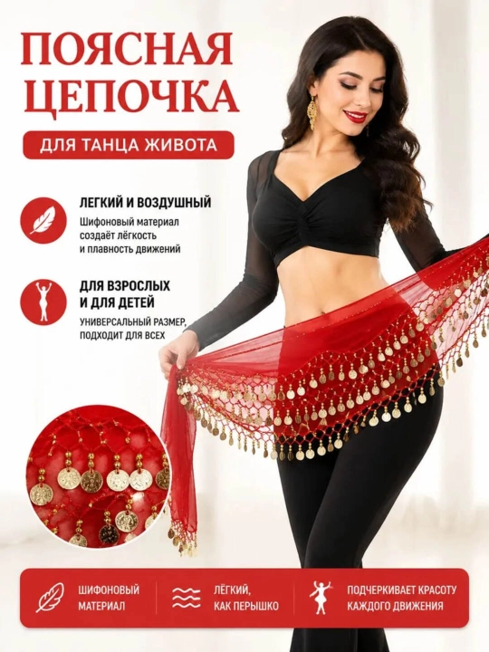 Пояс для восточных танцев с монетами, платок для танца живота belly dance