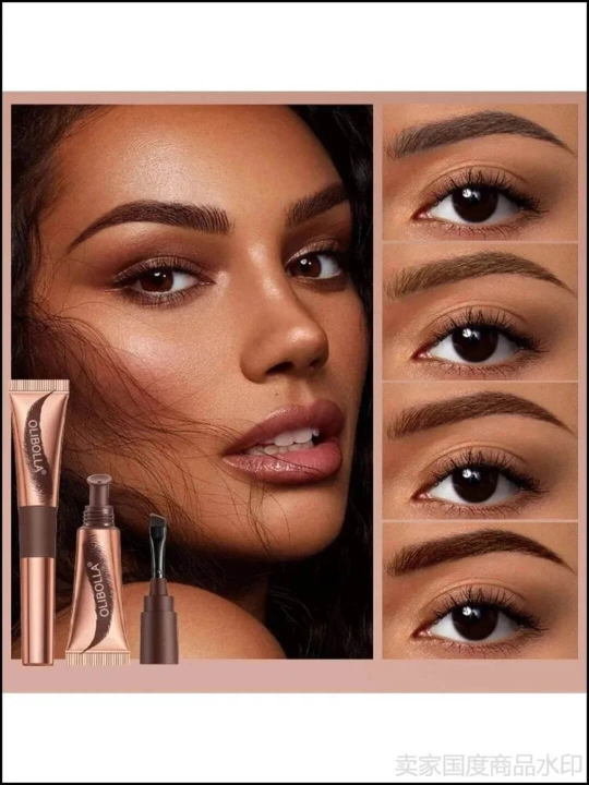 Тинт-краска для бровей Olibolla Peel-Off пленка, темно-коричневый, 6 мл