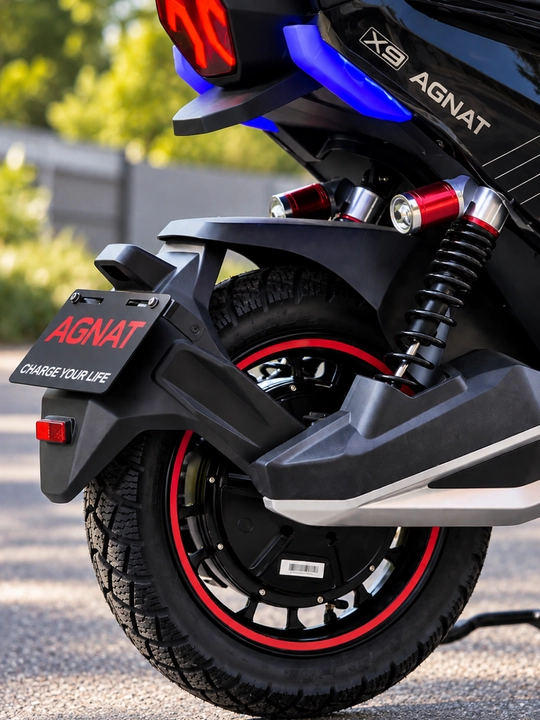 Elektr Skuter AGNAT X9 -72V 20Ah, 60 km/soat Tezlik, 60 km Yurish Masofasi, Redline Dizayn