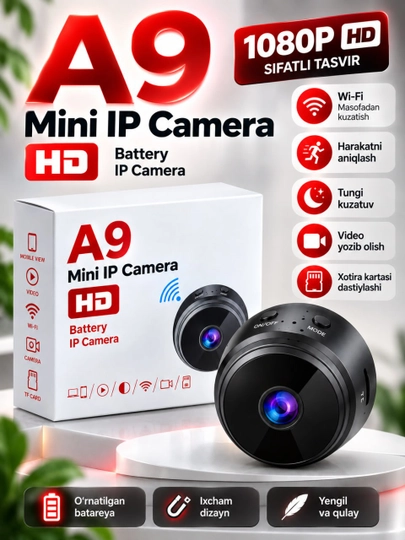 A9 Mini Wi-Fi IP kamerasi - 