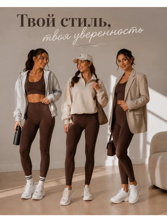 Ayollar uchun yuqori belli ribana losinalar legginslar