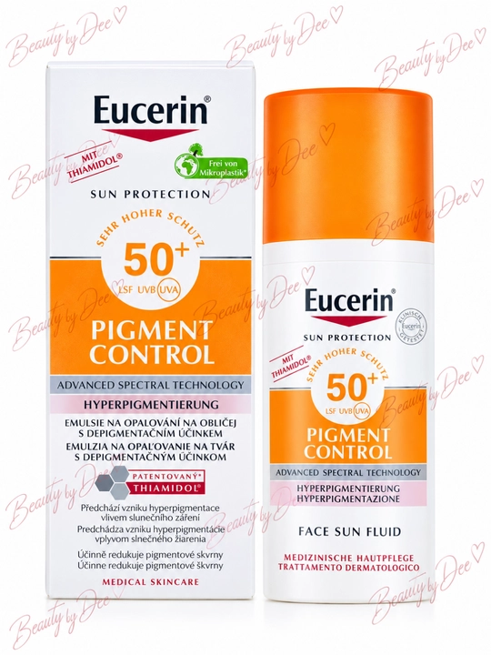 Eucerin Pigment Control Sun Fluid SPF 50+— солнцезащитный SPF флюид против пигментации
