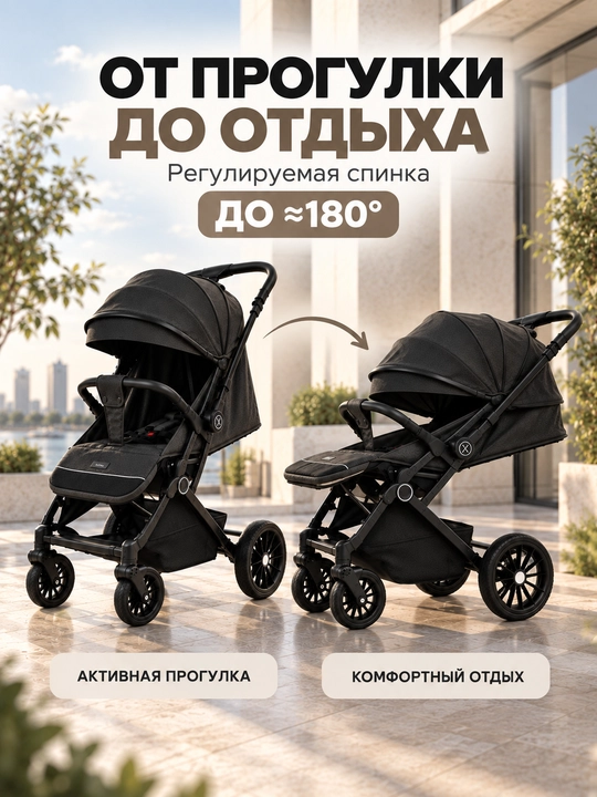 Прогулочная коляска BURBAY AG828, складная коляска-чемодан 7,5 кг для города и путешествий