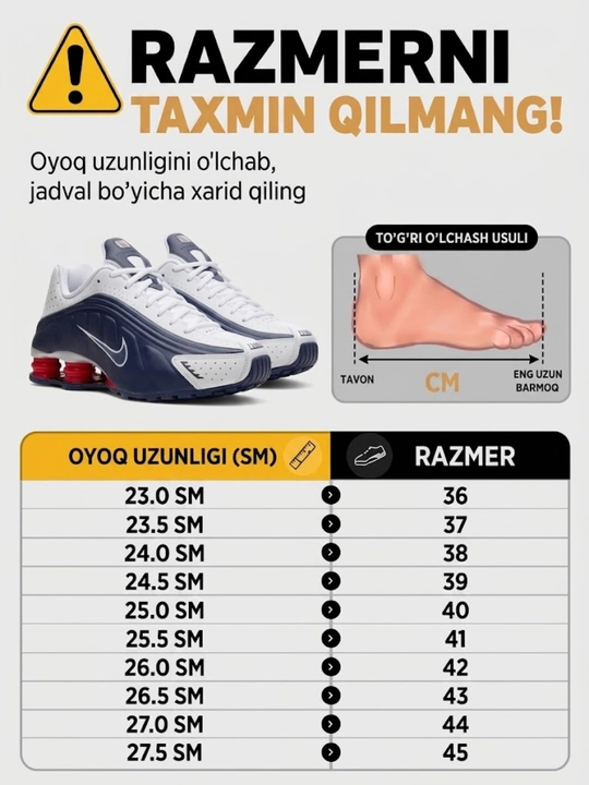 Erkaklar uchun Nike SHOX R4 OG krossovkalari