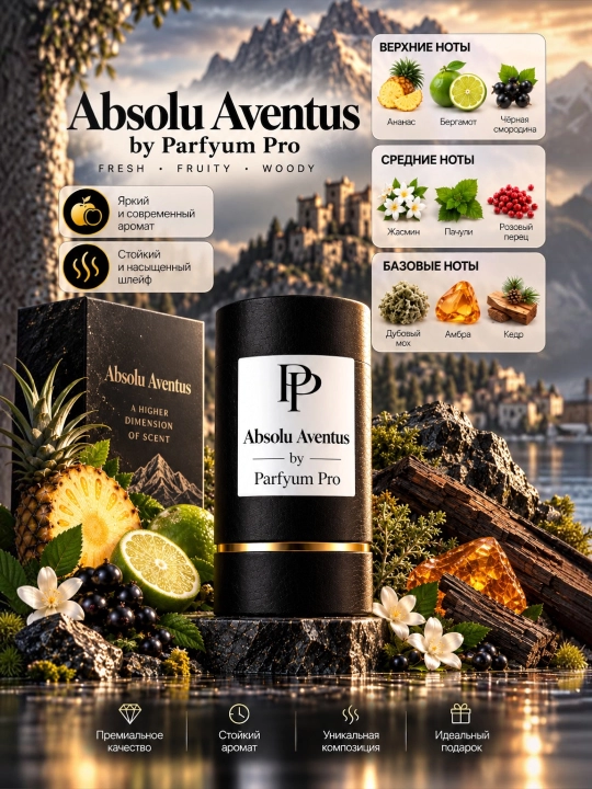 Parfyum Pro erkaklar uchun Creed Silver Mountain Water iforidan ilhomlangan atir - 