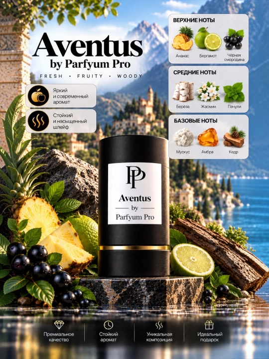 Parfyum Pro erkaklar uchun Creed Silver Mountain Water iforidan ilhomlangan atir - 