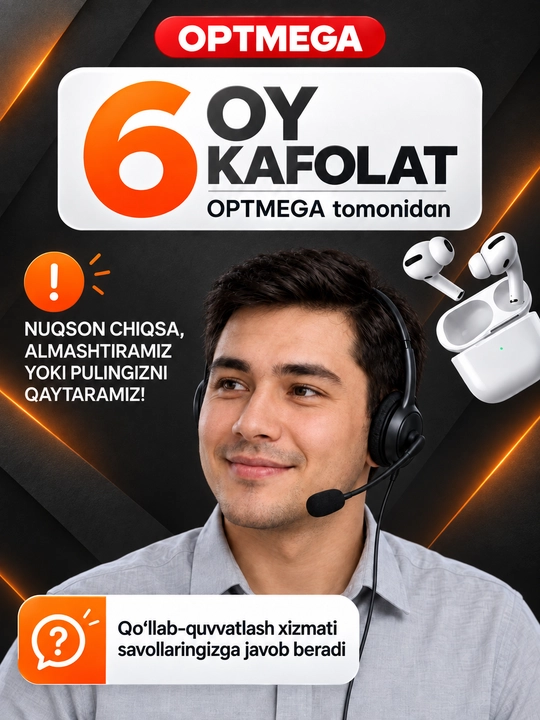 Simsiz quloqchinlar Pro 2 Premium, iPhone va Android uchun sensorli naushnik