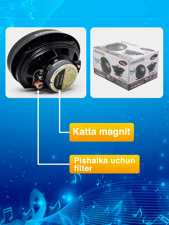 Колонка Kenwood legenda Botex 700wat 2 шт, очень чистый звук тяжелый вес стоит своих денег