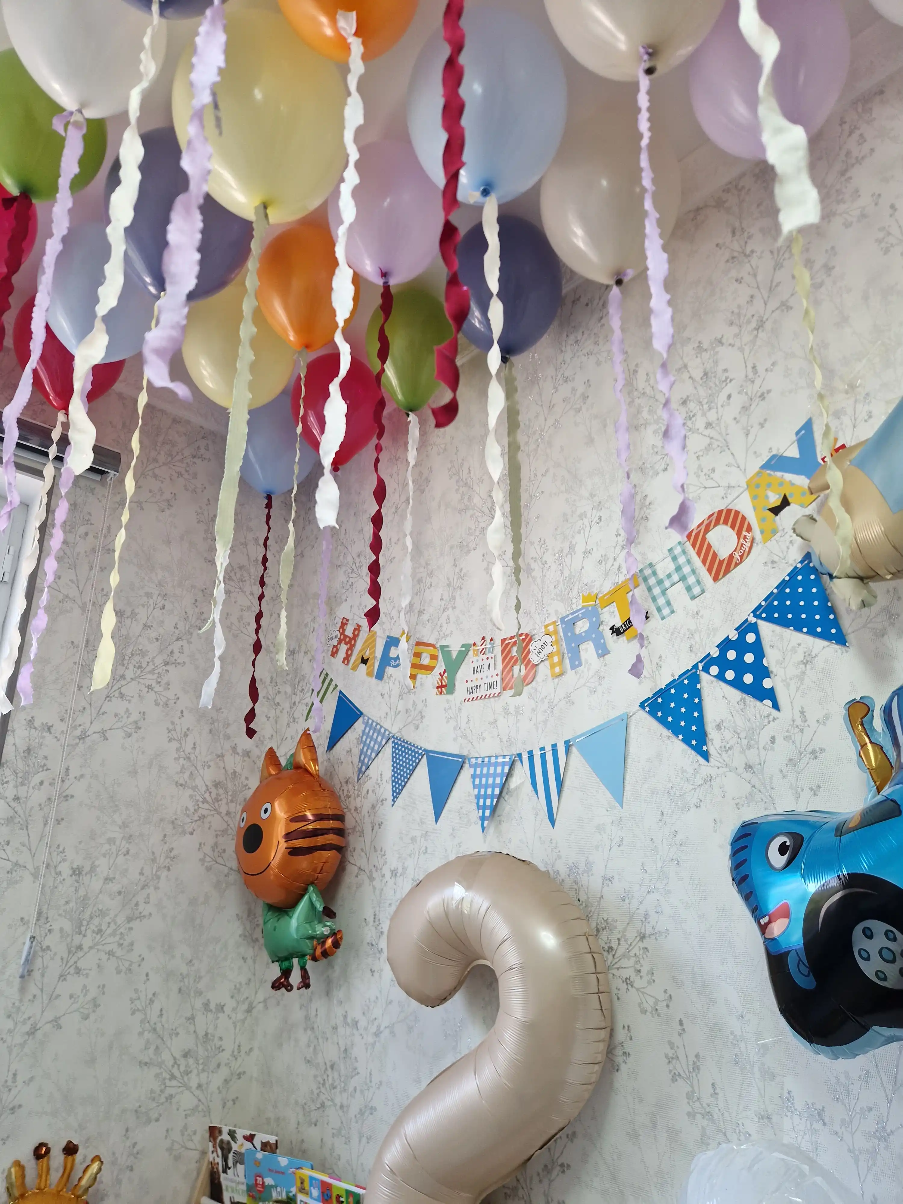 Гирлянда Happy Birthday Декор флажки на день рождения