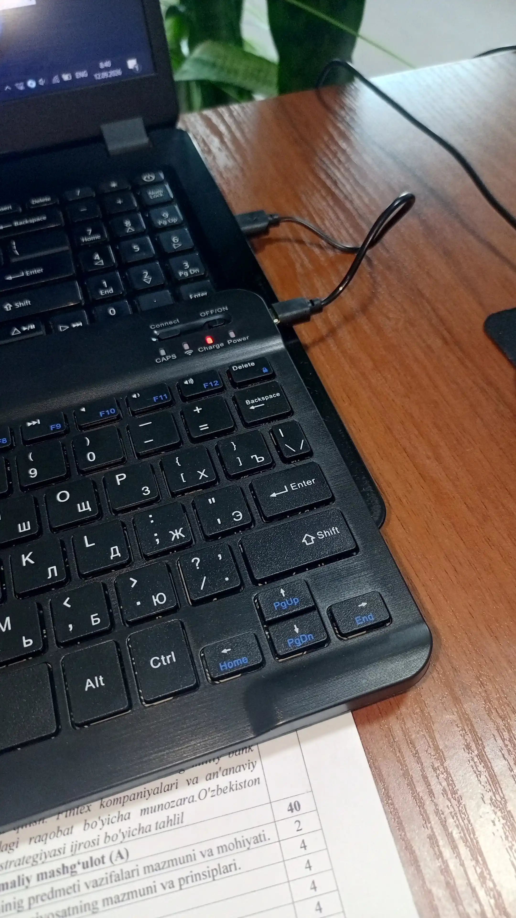 Simsiz Bluetooth klaviatura va sichqoncha telefon, noutbuk va planshet uchun 