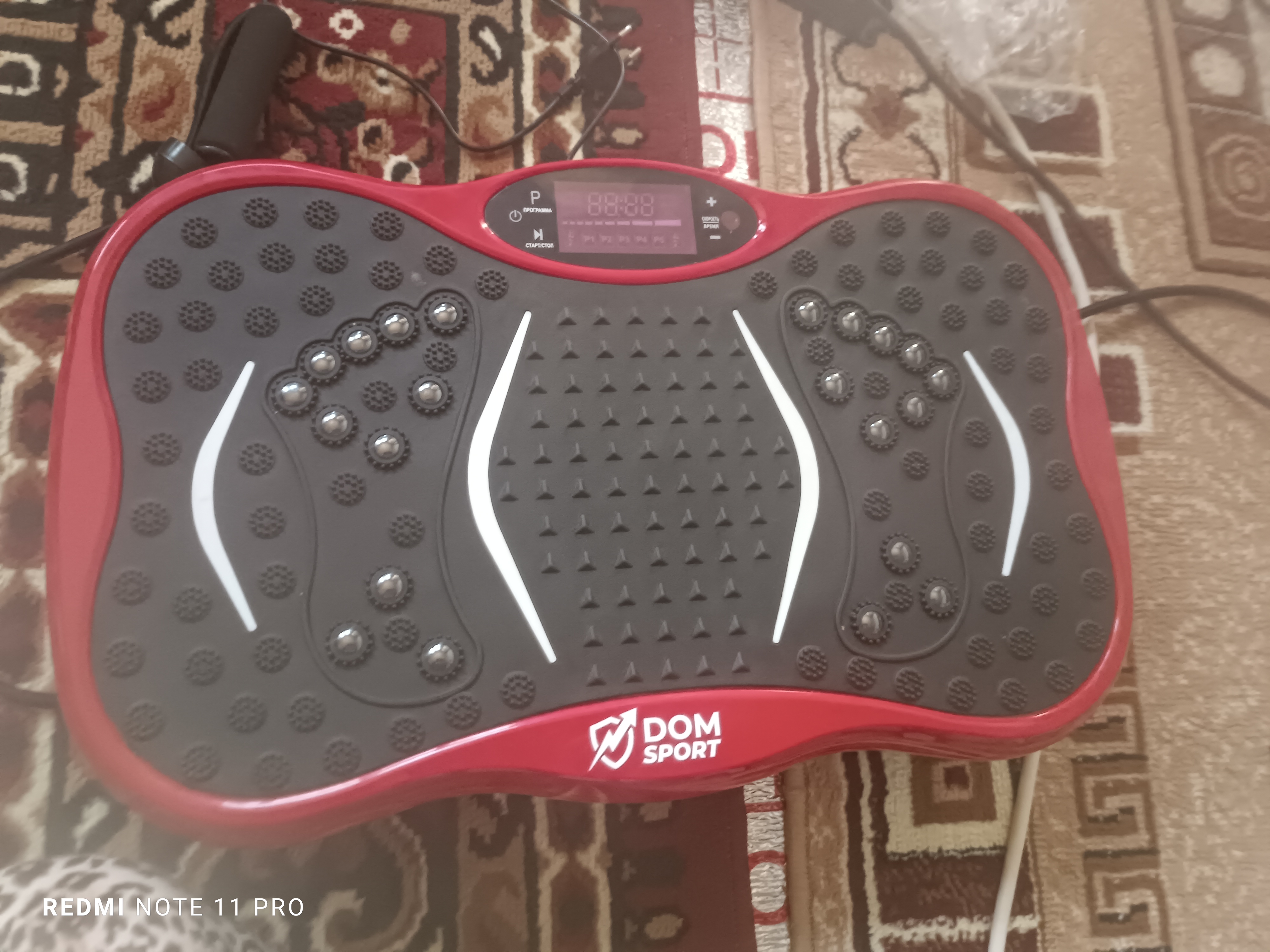 Vibroplatforma FIDGO, ozish va massaj uchun trenajyor, Bluetooth va pult bilan