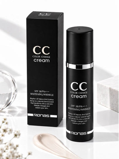 СС-крем подстраивающийся под цвет кожи, Ronas CC cream color change SPF 34/PA, 50 мл - 
