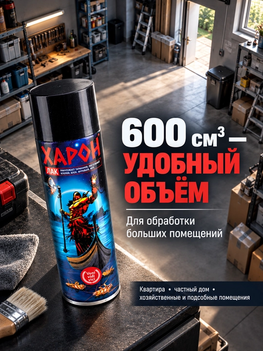 Блокбастер аэрозоль, 600 мл, средство от тараканов, муравьев и насекомых