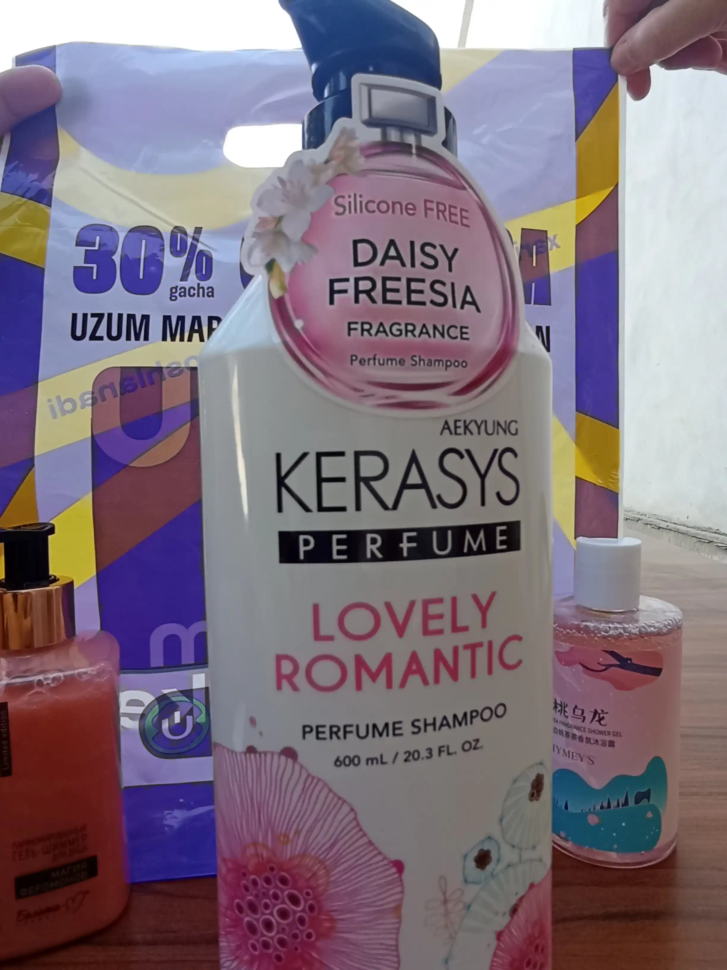 Шампунь для волос - Кератин, для женщин, Kerasys Lovely Romantic, 600 мл