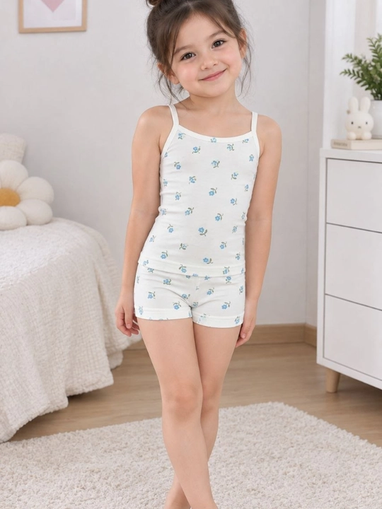 Bolalar uchun ichki kiyim to‘plami — mayka va shortik, 1–8 yosh - 