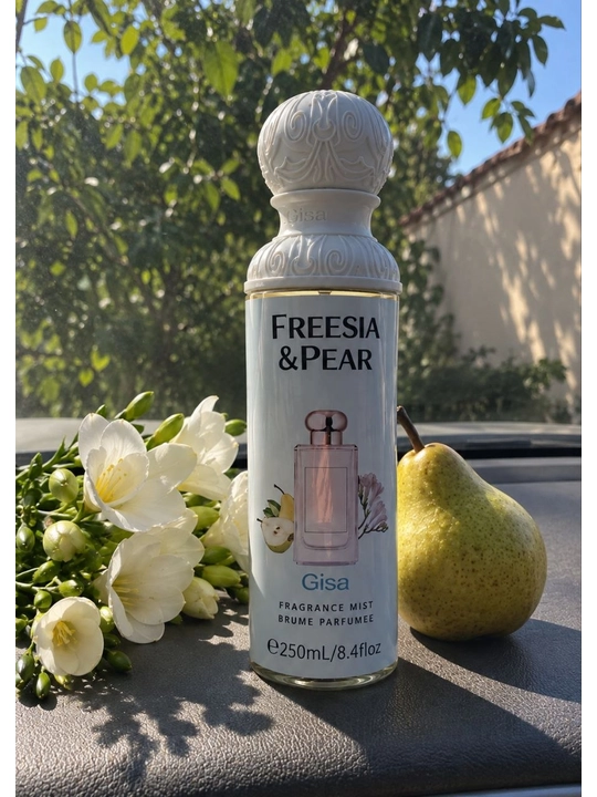 Tana va soch uchun Gisa Freesia & Pear 250ml spreyi, ayollar uchun parfyumeriya misti - 