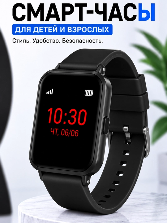 Детские наручные часы со светодиодным экраном - 