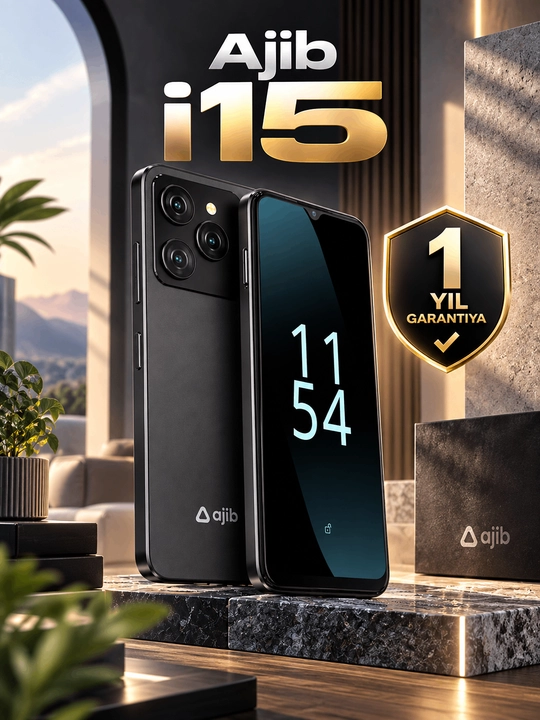 Ajib i15 4/64GB Smartfon – 6.5" HD+ IPS ekran, 13 MP kamera, 5000 mAh, 1 yillik kafolat - 