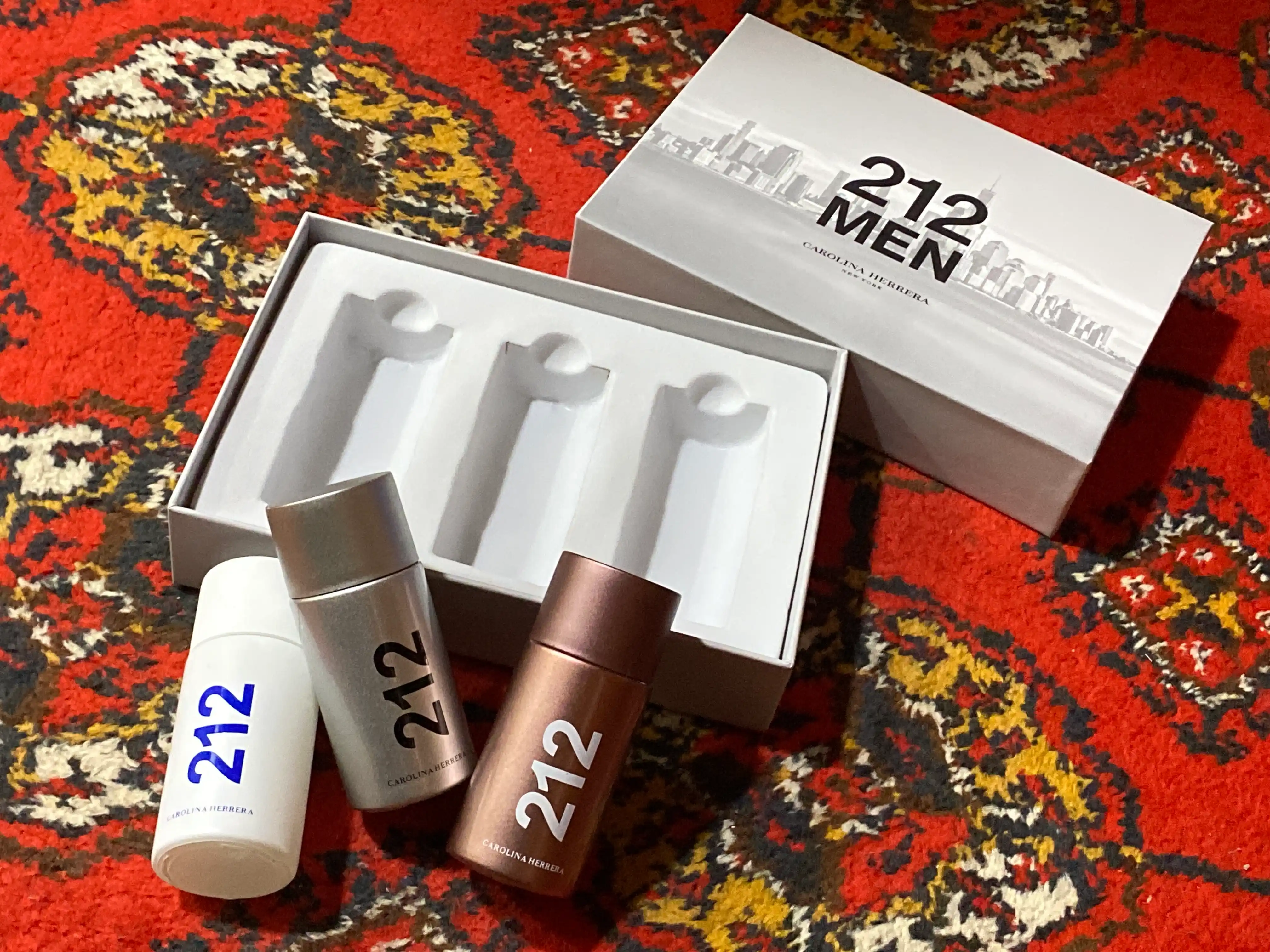 Carolina Herrera 212 Men Trio Set, 3 аромата в одной упаковке
