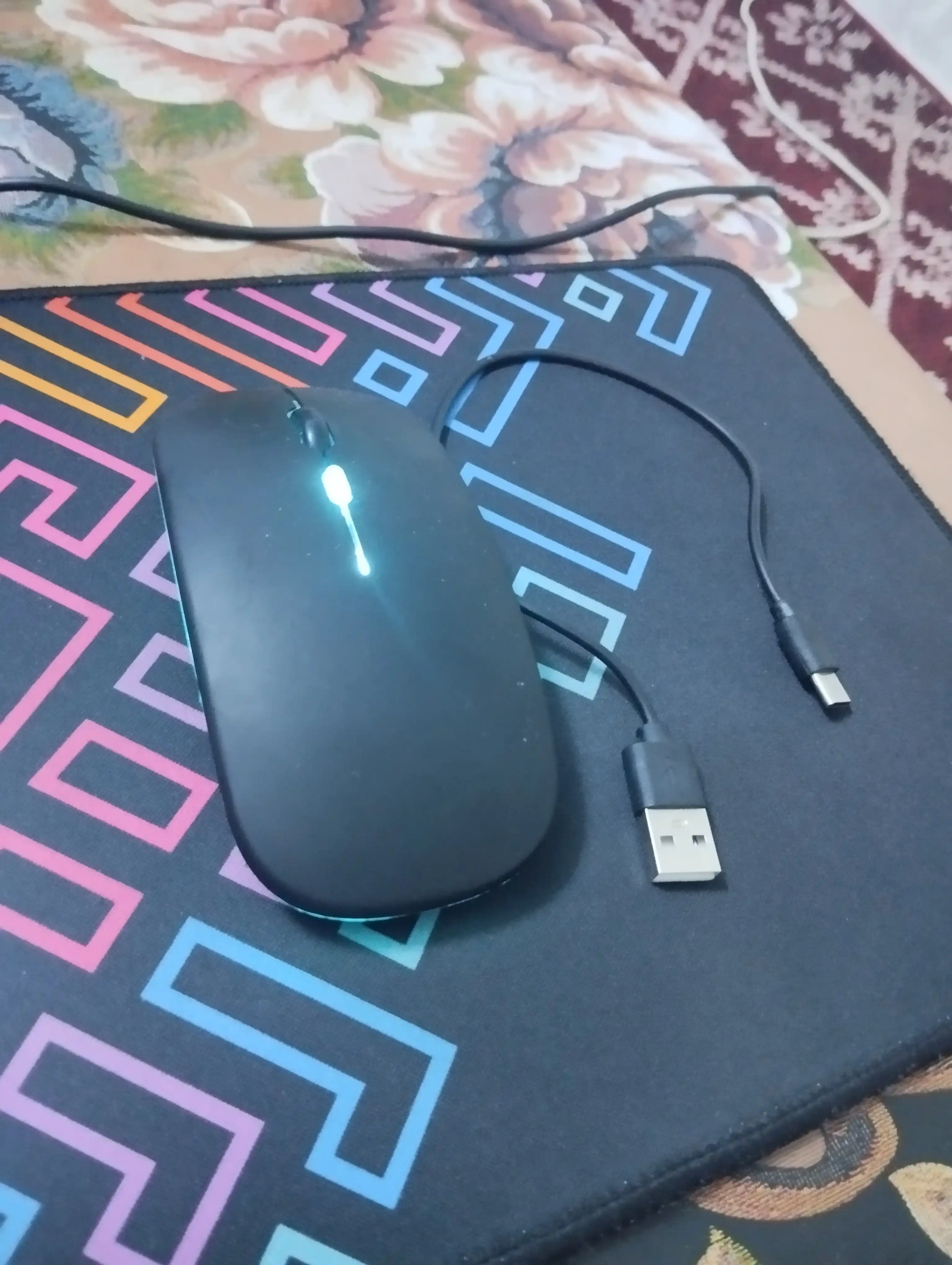 W10 HP simsiz kompyuter sichqonchasi, shovqinsiz, RGB, Bluetooth