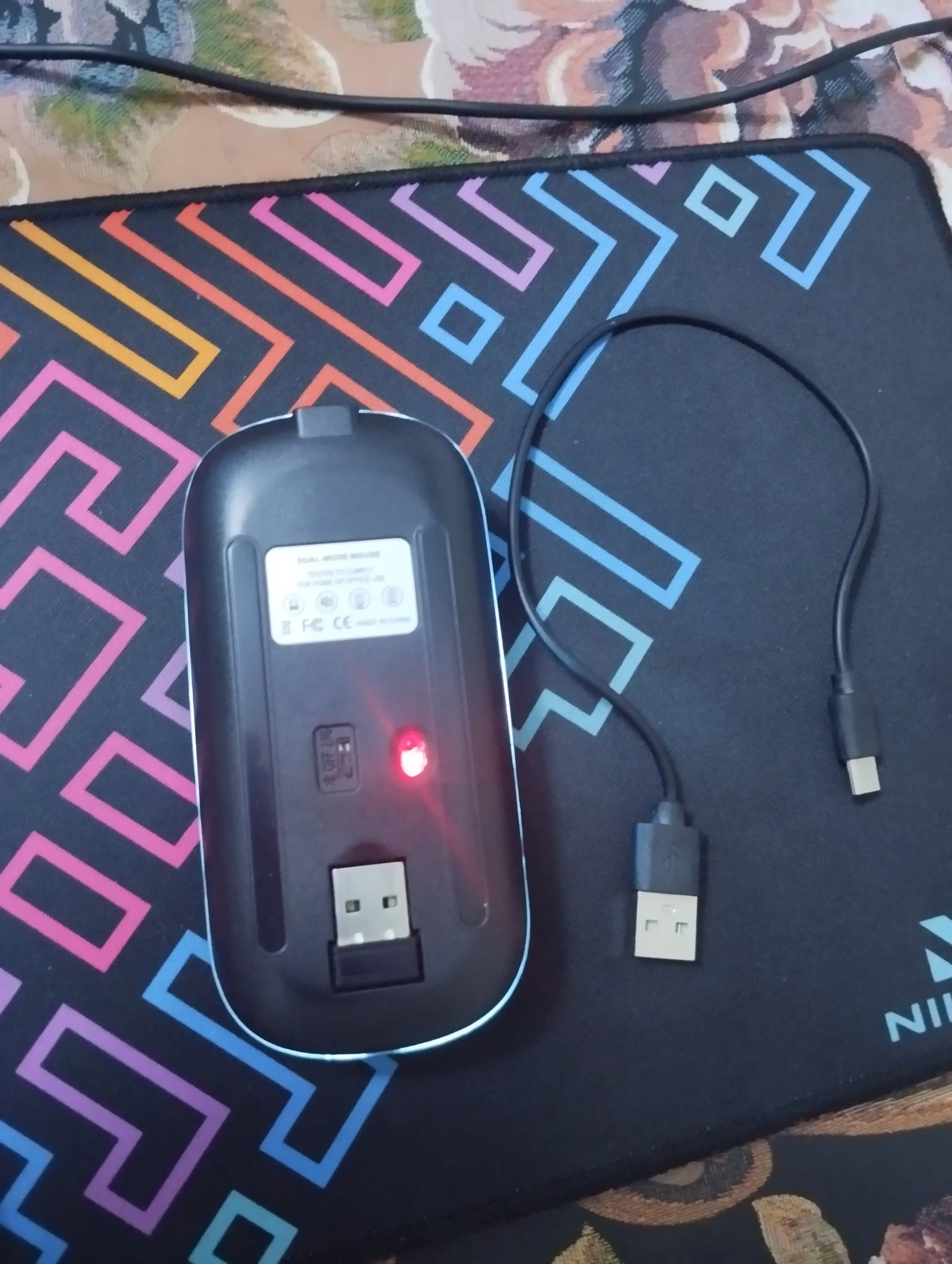 W10 HP simsiz kompyuter sichqonchasi, shovqinsiz, RGB, Bluetooth