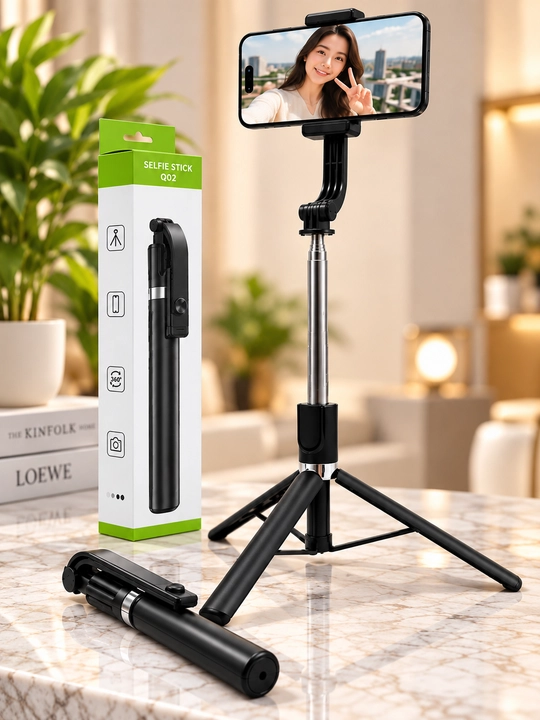 Selfie Stick R1-L 170 sm tripodli, Bluetooth pultli, 3 oyoqli shtativ - 