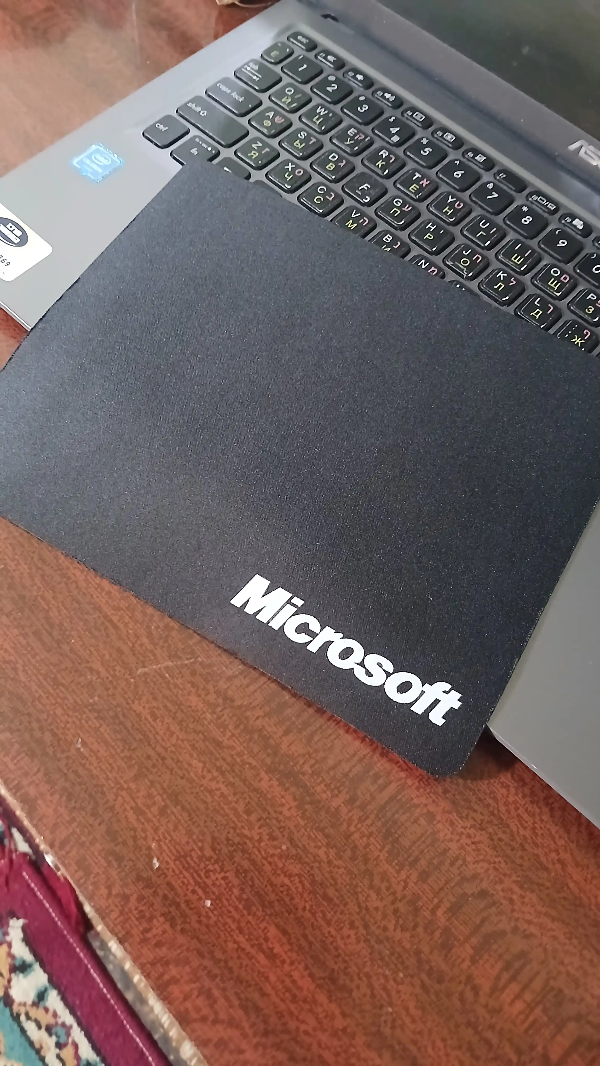 Коврик для компьютерной мыши с логотипом Microsoft, Logitech 22x18 см, Borofone 25x20 см