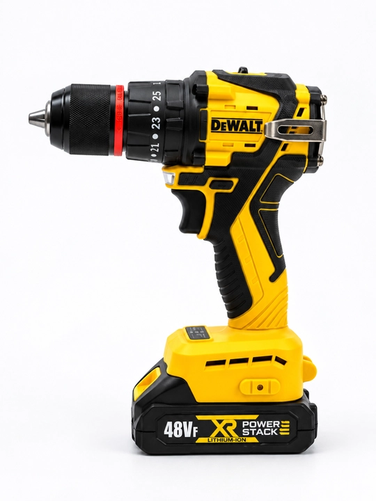 DEWALT 48V akkumulyatorli drel-shurupovert ,  cho'tkasiz