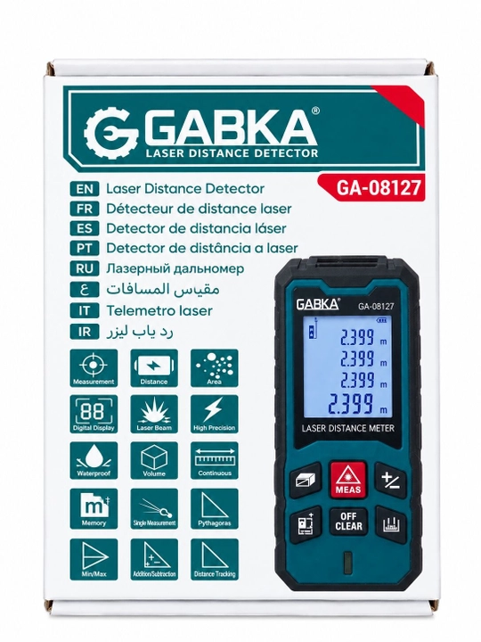 Garka lazerli masofa o‘lchagichi ixcham elektron o‘lchov asbobi