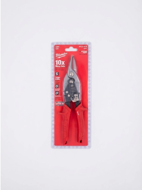 Milwaukee Heavy Duty GEN II metall qaychilari (chap qo'lda kesish uchun, qizil)