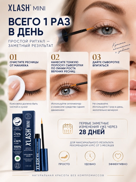 Сыворотка для роста ресниц и бровей Eyelash Serum, 1,5 мл