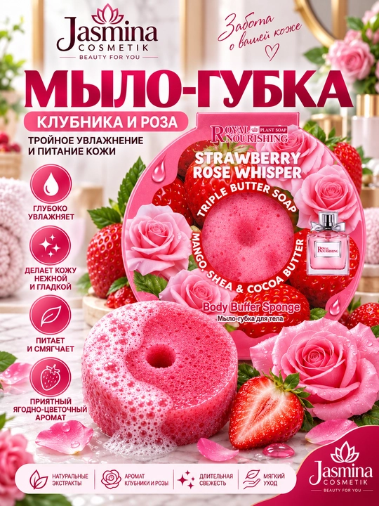 Набор из 4 ароматных мыл-губок для тела Royal Nourishing и Bighai - 