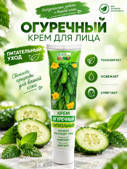 Klin-Cosmetika питательный и увлажняющий кремы для лица, с приятным ароматом, 125 гр - 