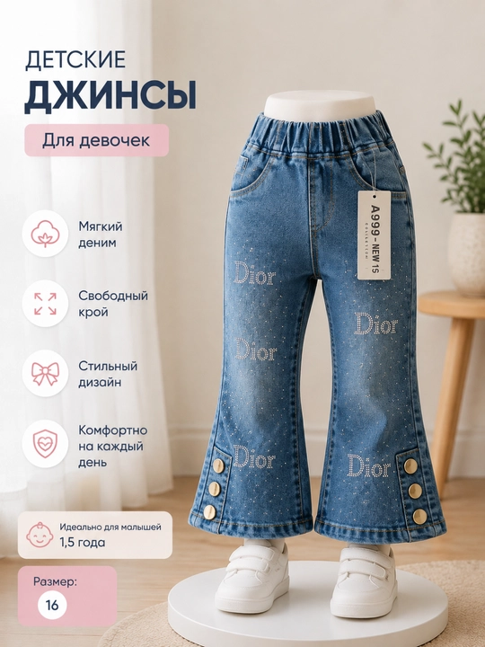 Джинсы для девочек