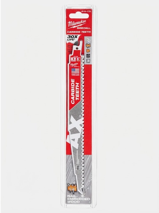 Milwaukee Heavy Duty AX yog'och arra pichog'i, 230 mm mixlar bilan (1 dona)