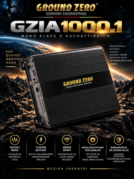 Усилитель Grund zero GZIA 1000.1 - 