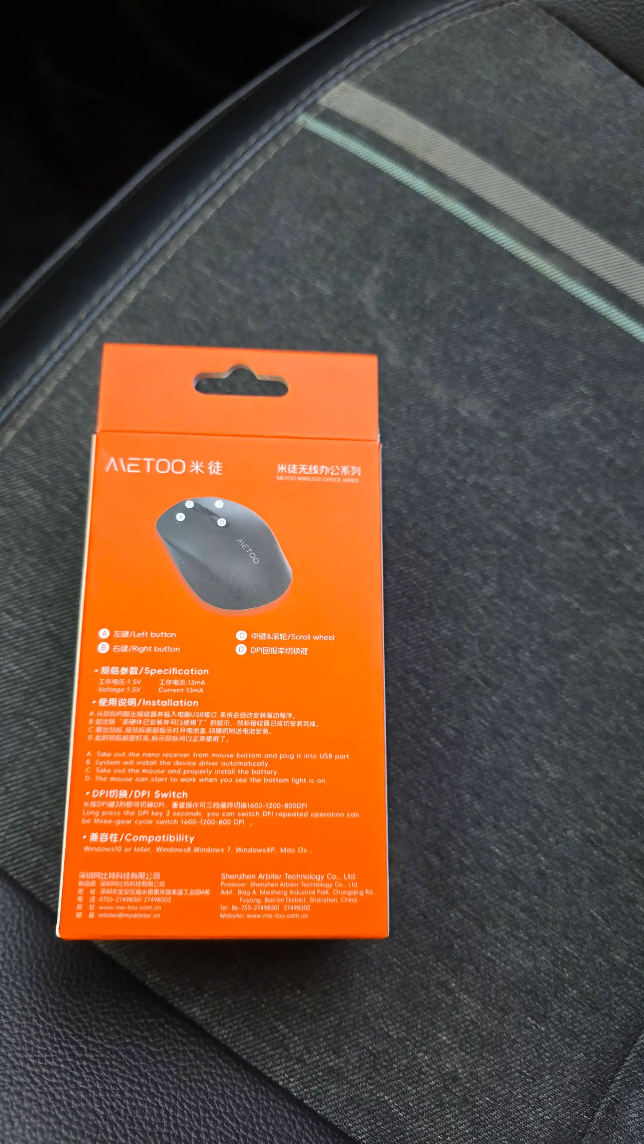 Sichqoncha 2.4G va Bluetooth qo‘llab-quvvatlovchi Metoo E0 simsiz va shovqinsiz