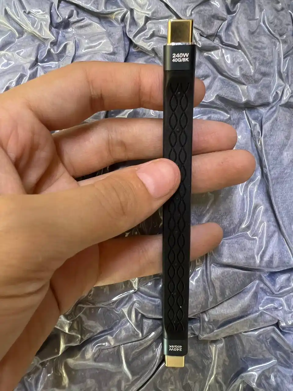 Кабель USB4 Type-C 240W, USB-C–USB-C 40Gbps, Thunderbolt 4, 8K, быстрая зарядка