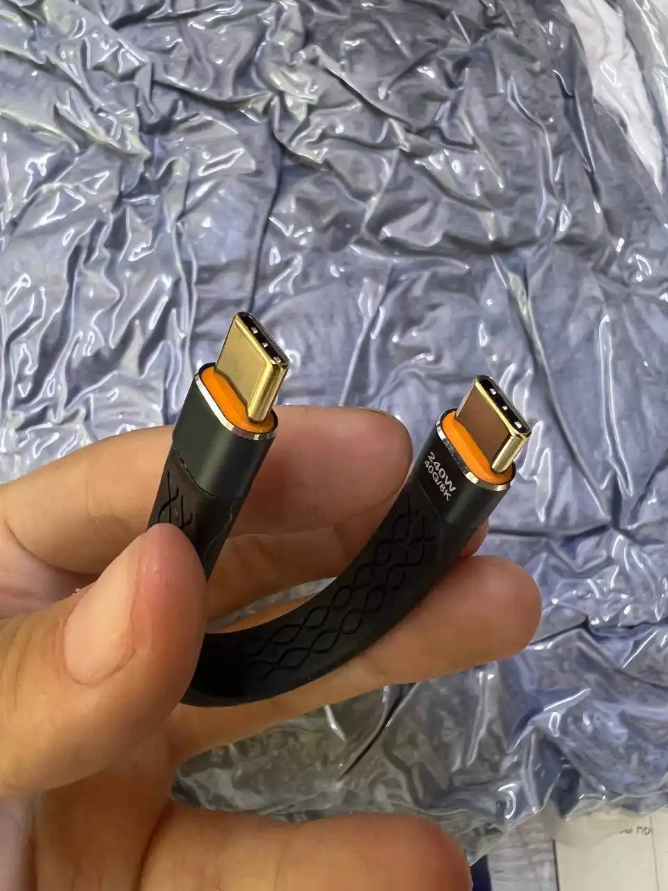 Кабель USB4 Type-C 240W, USB-C–USB-C 40Gbps, Thunderbolt 4, 8K, быстрая зарядка