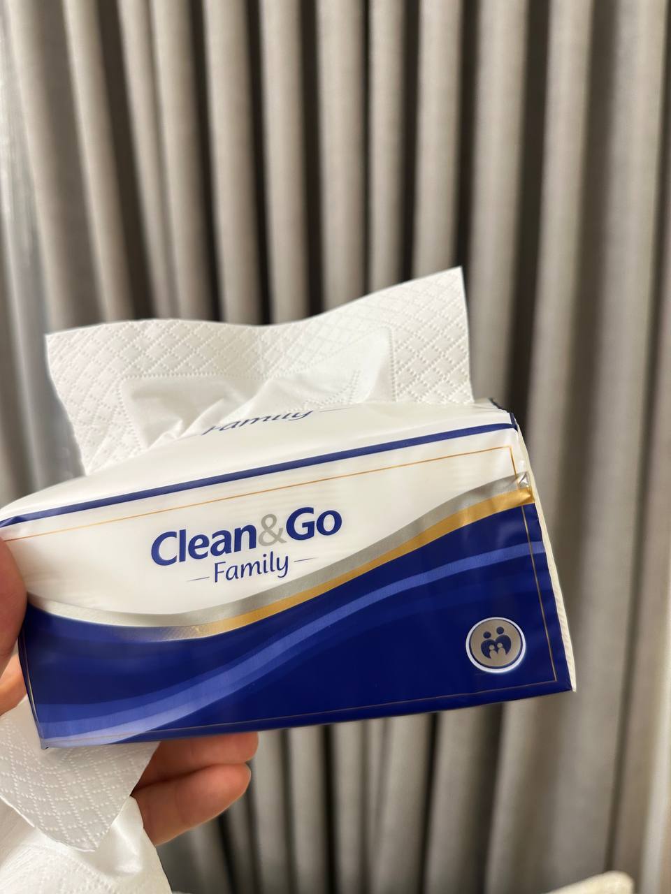 Clean&Go bir martalik salfetkalari,225 dona, 6 qatlamli, qol va tana uchun, tozalash uchun