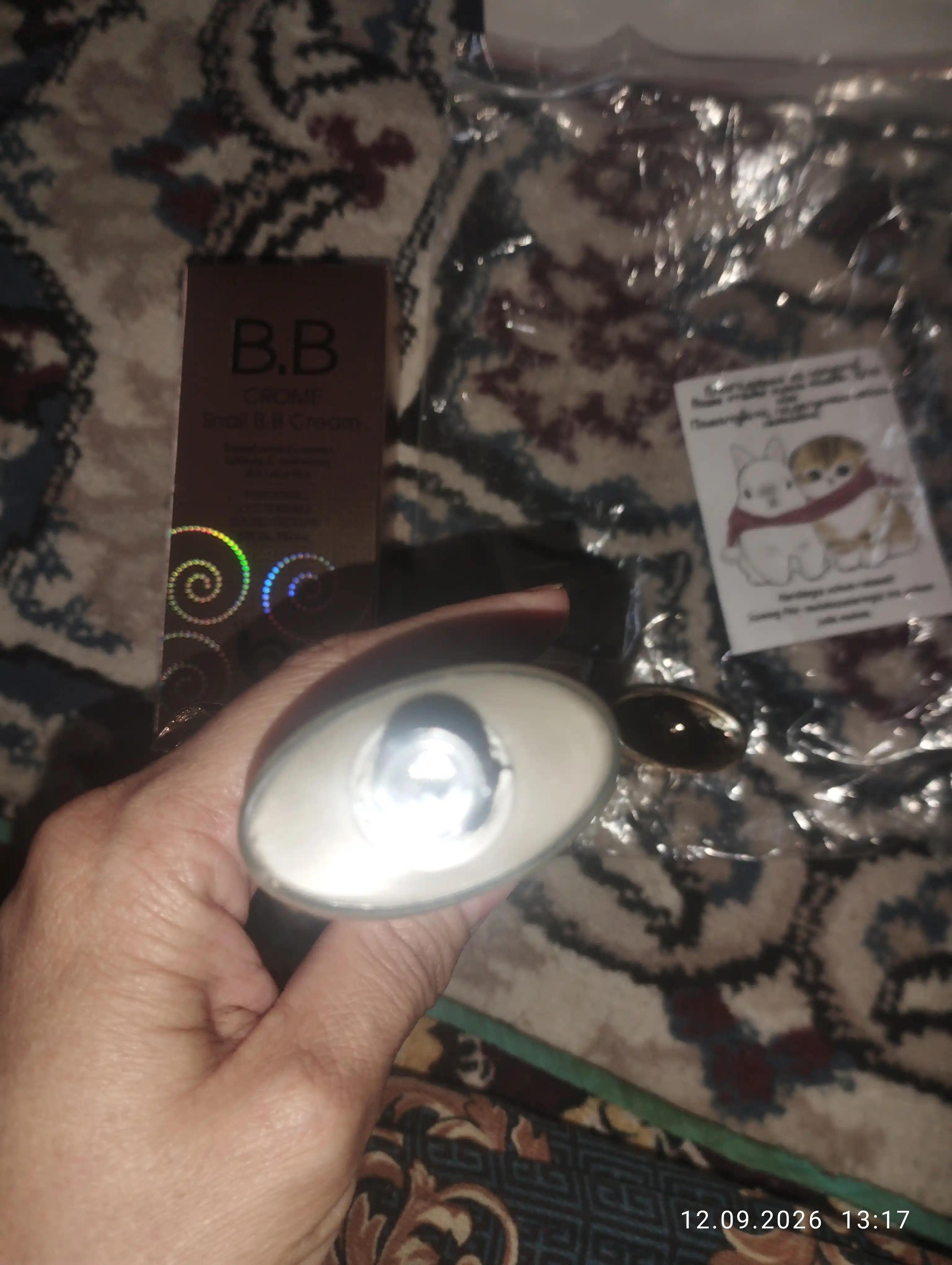 CROME SNAIL BB krem SPF 50, с муцином улитки, отбеливающий тональный крем
