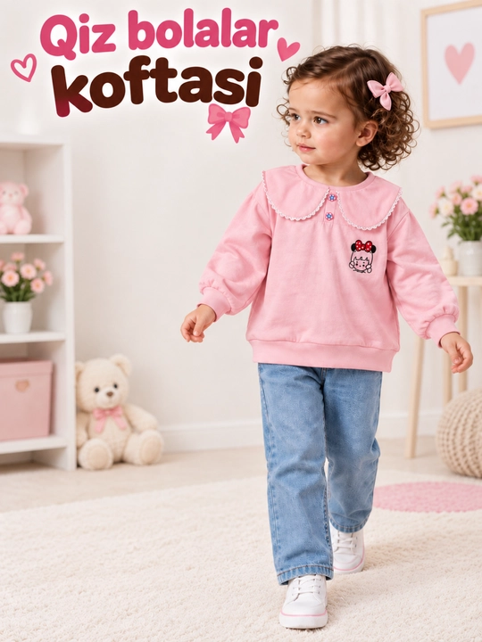 Кофта для девочки, детская кофта, сиреневая кофта, одежда девочки - 