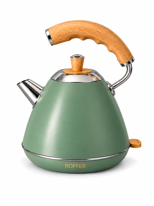 ROFFER RFK-K21 elektr choynak, 1 l, 1200 Vt, 304 zanglamaydigan po‘lat